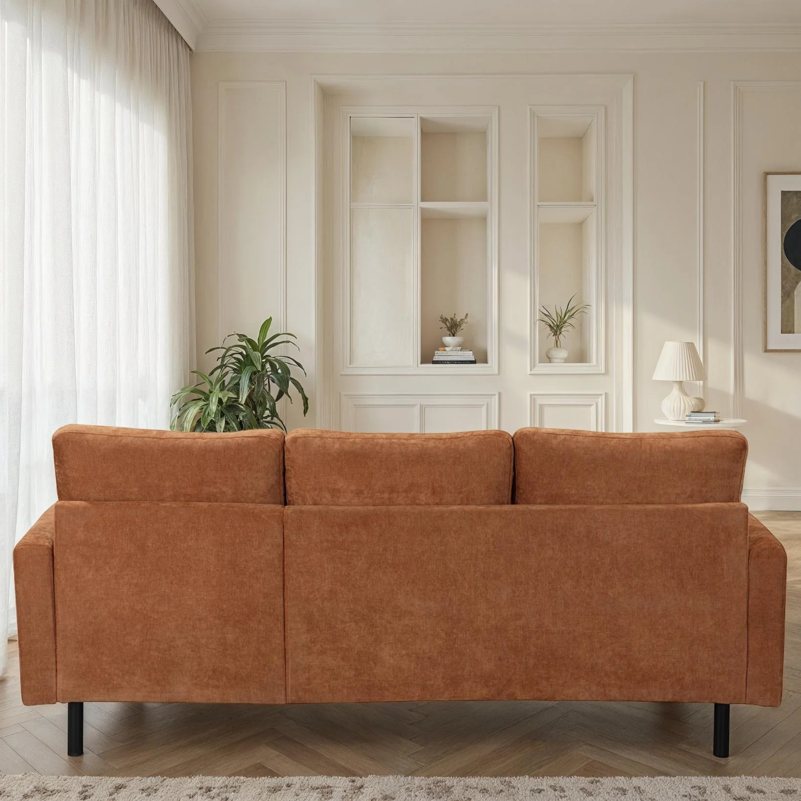 Canapé d'angle compact 3 places 200x135x80cm réversible - RIB - Image 18
