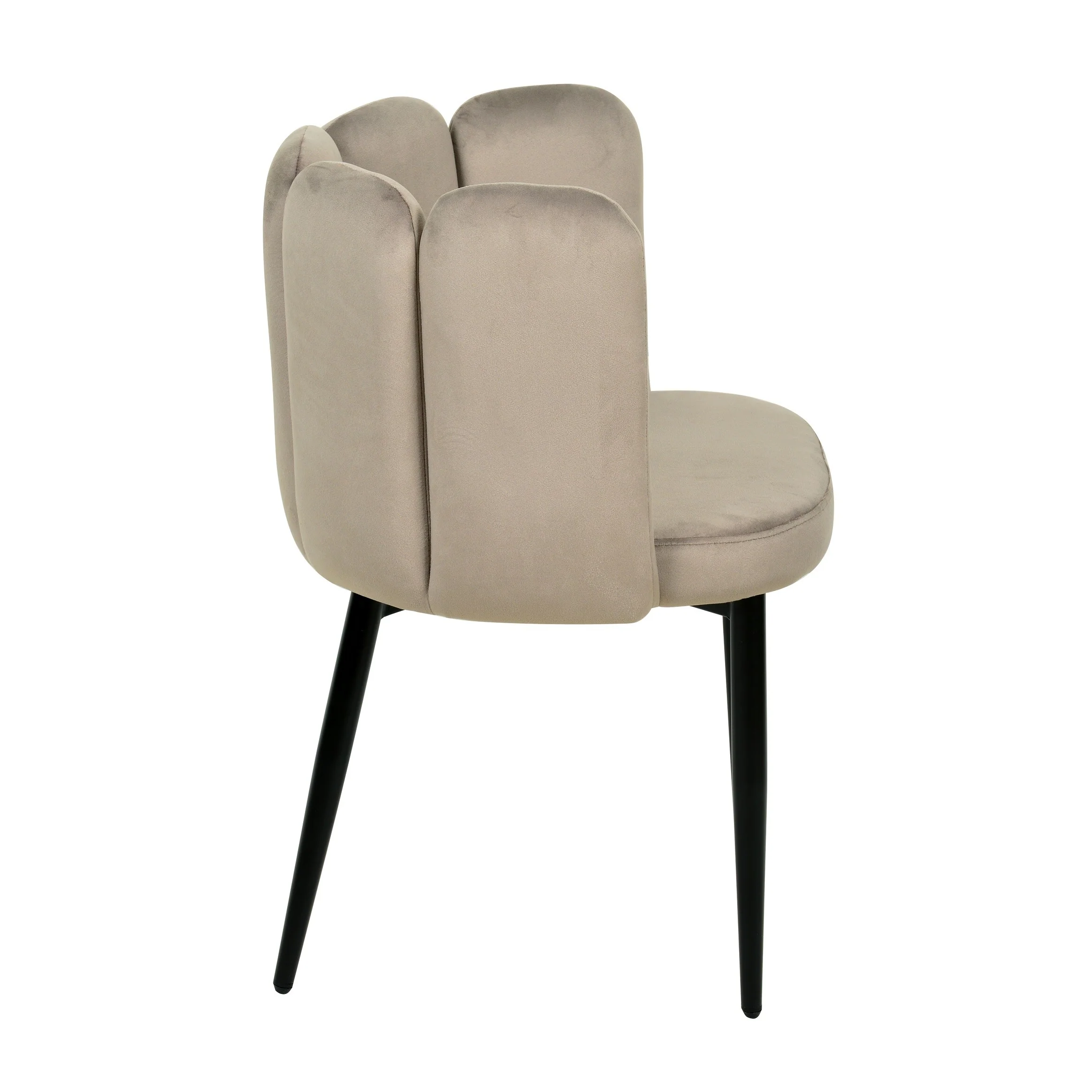 Chaise coquillage en velours anti tâche - CONNOR - Image 10