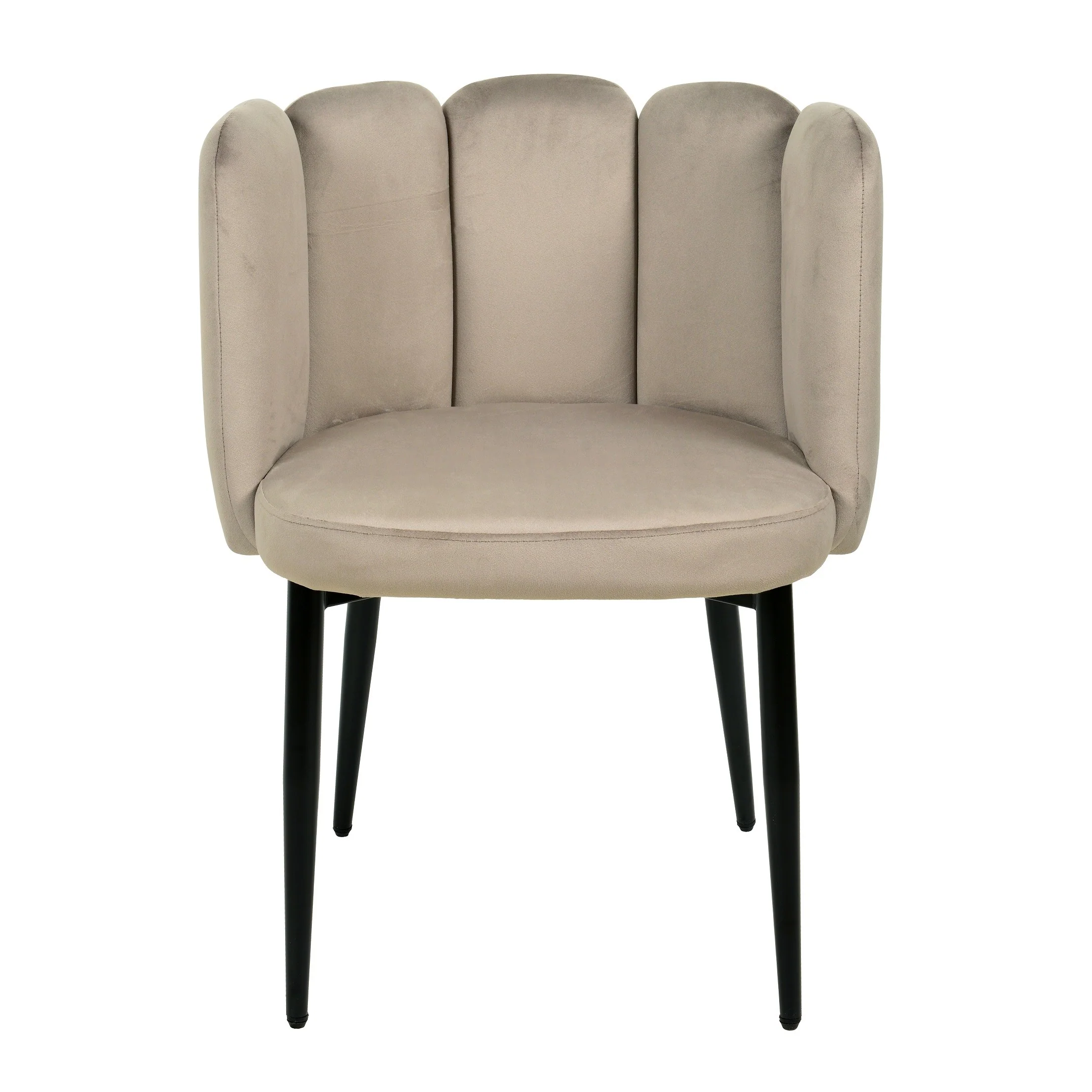 Chaise coquillage en velours anti tâche - CONNOR - Image 7