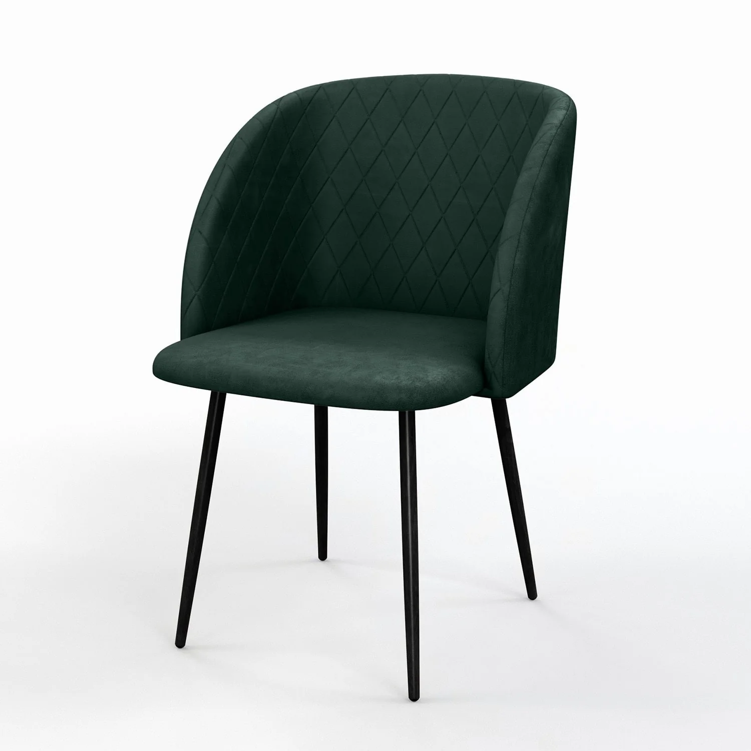 Chaise de salle à manger capitonnée tissu anti-tache-HESTER - Image 13
