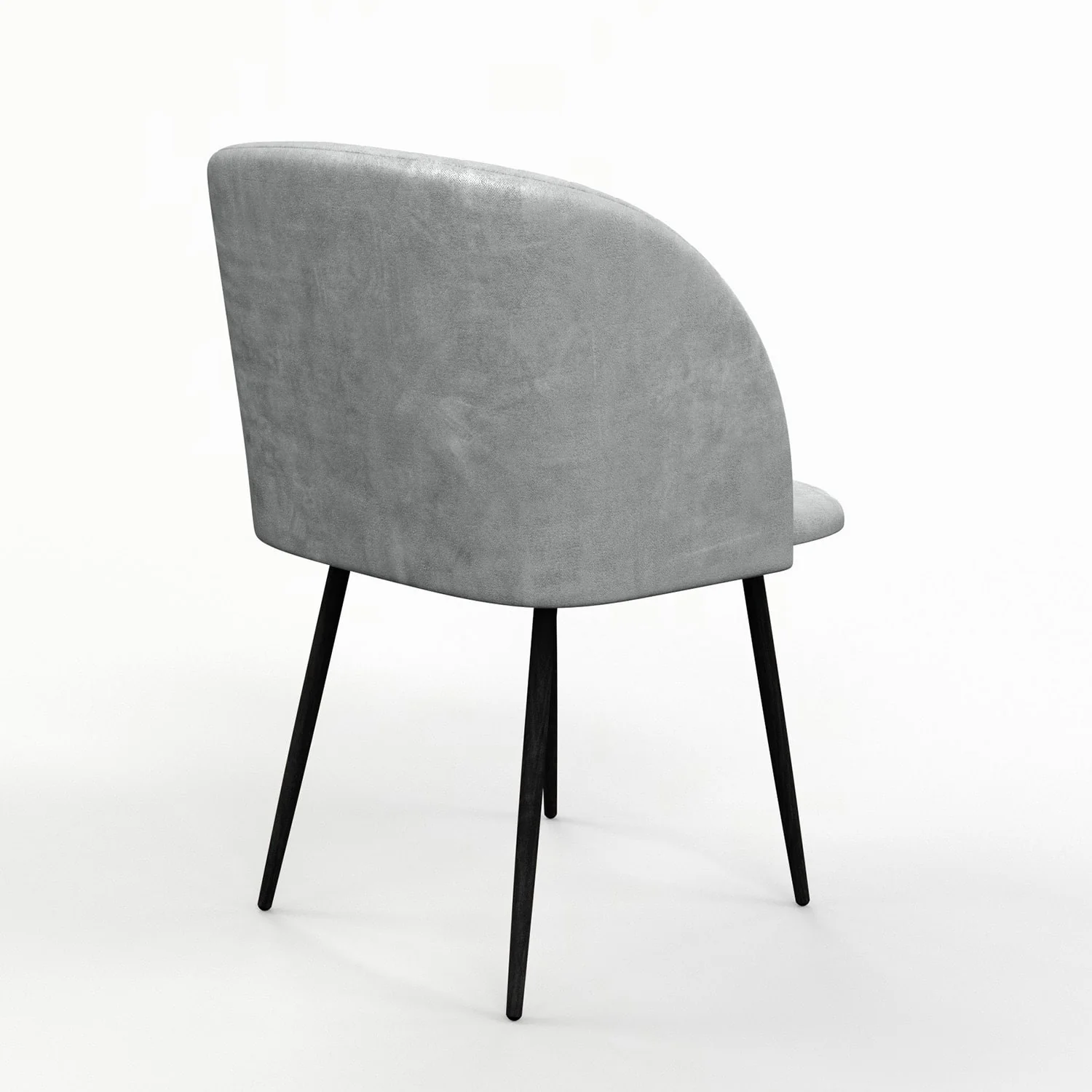 Chaise de salle à manger capitonnée tissu anti-tache-HESTER - Image 22