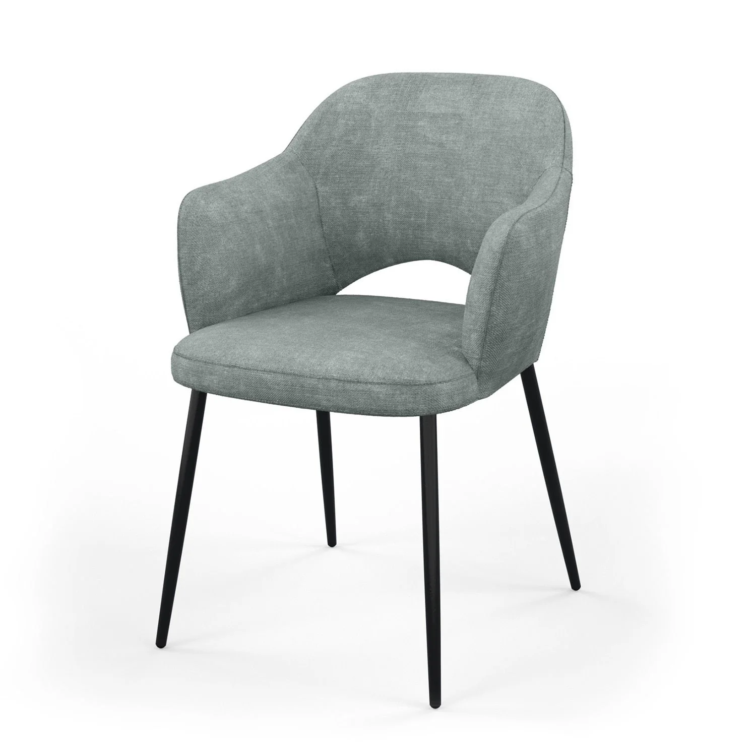 Chaise en tissu, 58x63,5xH80cm - MILLIE - Image 14