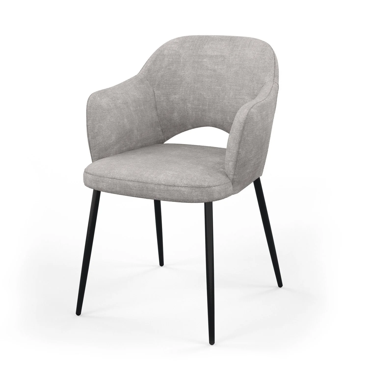 Chaise en tissu, 58x63,5xH80cm - MILLIE - Image 20