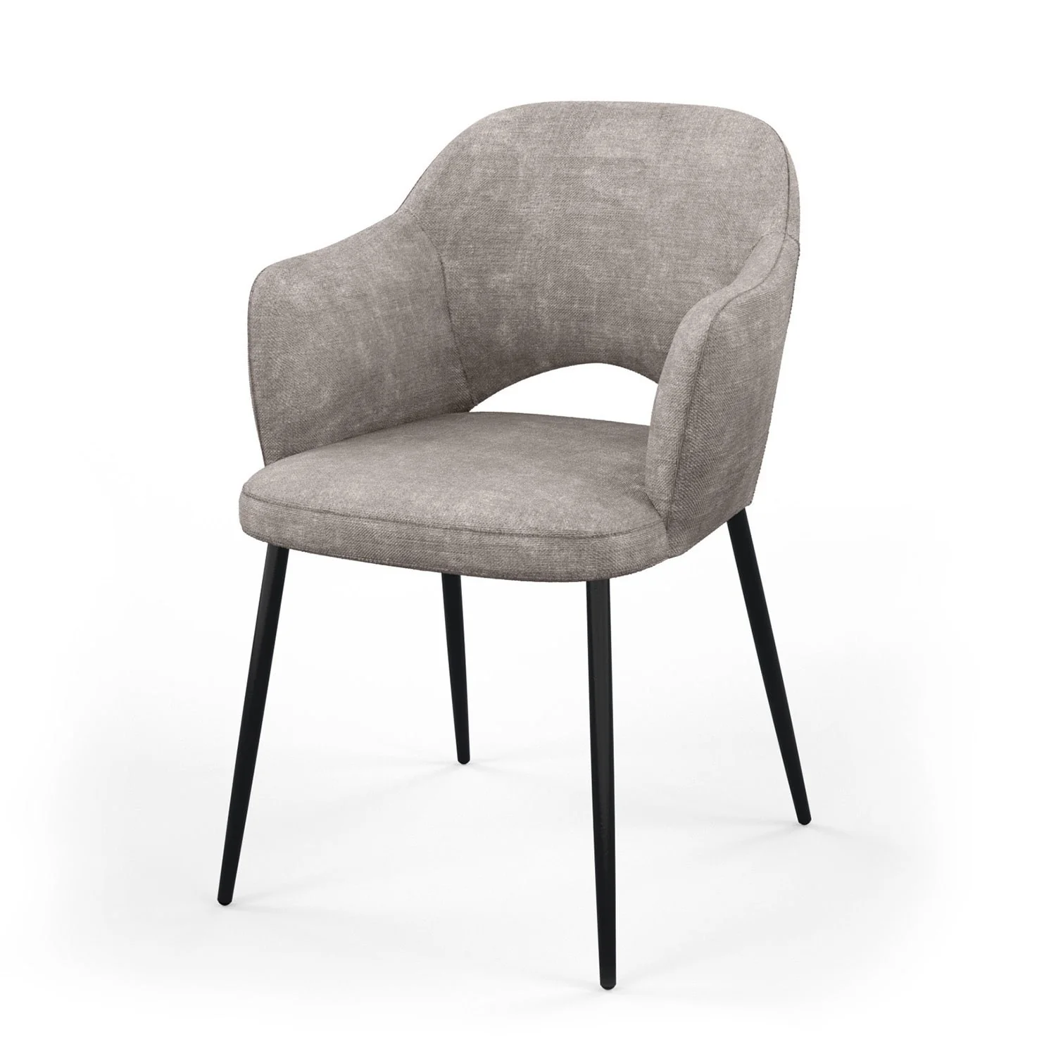Chaise en tissu, 58x63,5xH80cm - MILLIE - Image 26