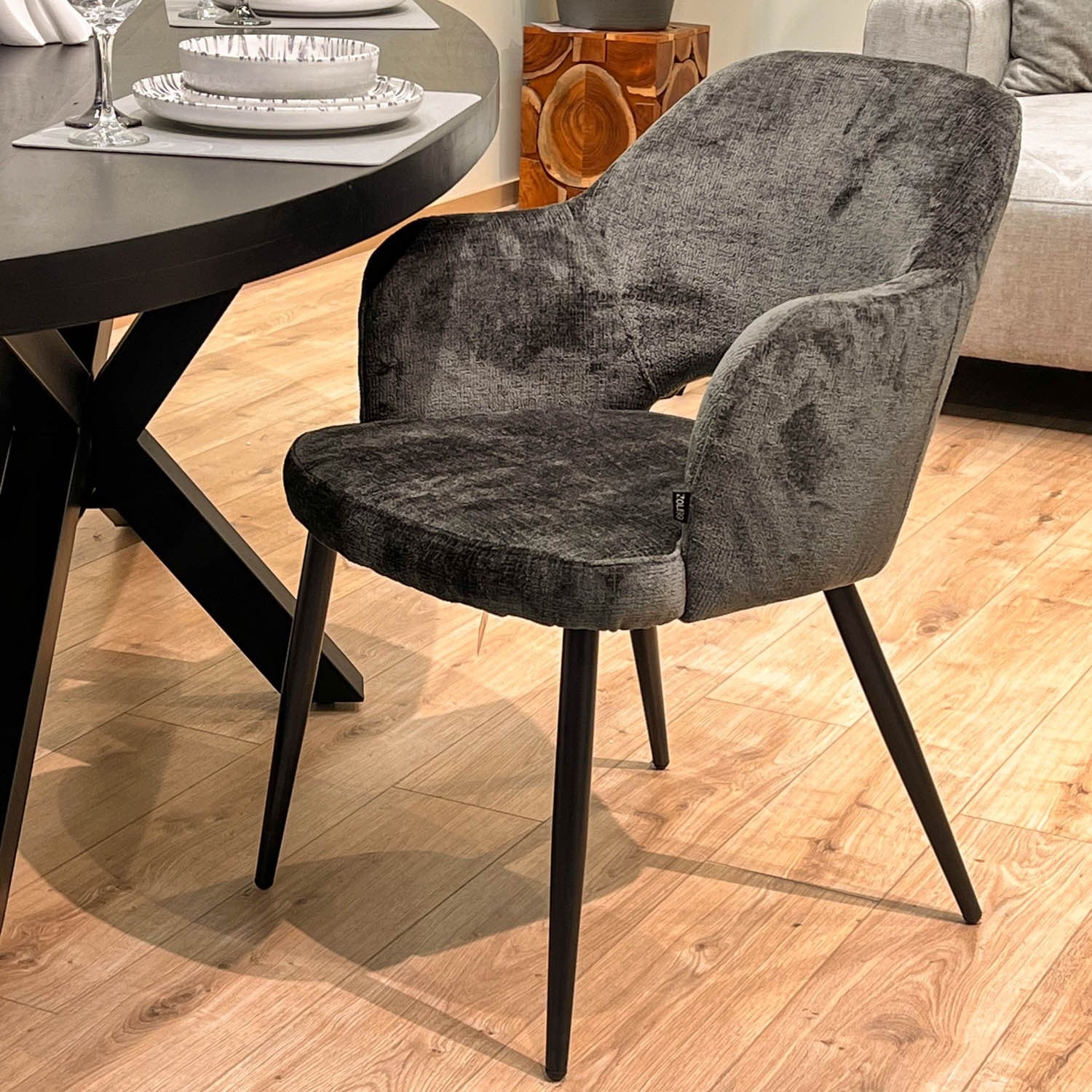 Chaise en tissu, 58x63,5xH80cm - MILLIE - Image 38