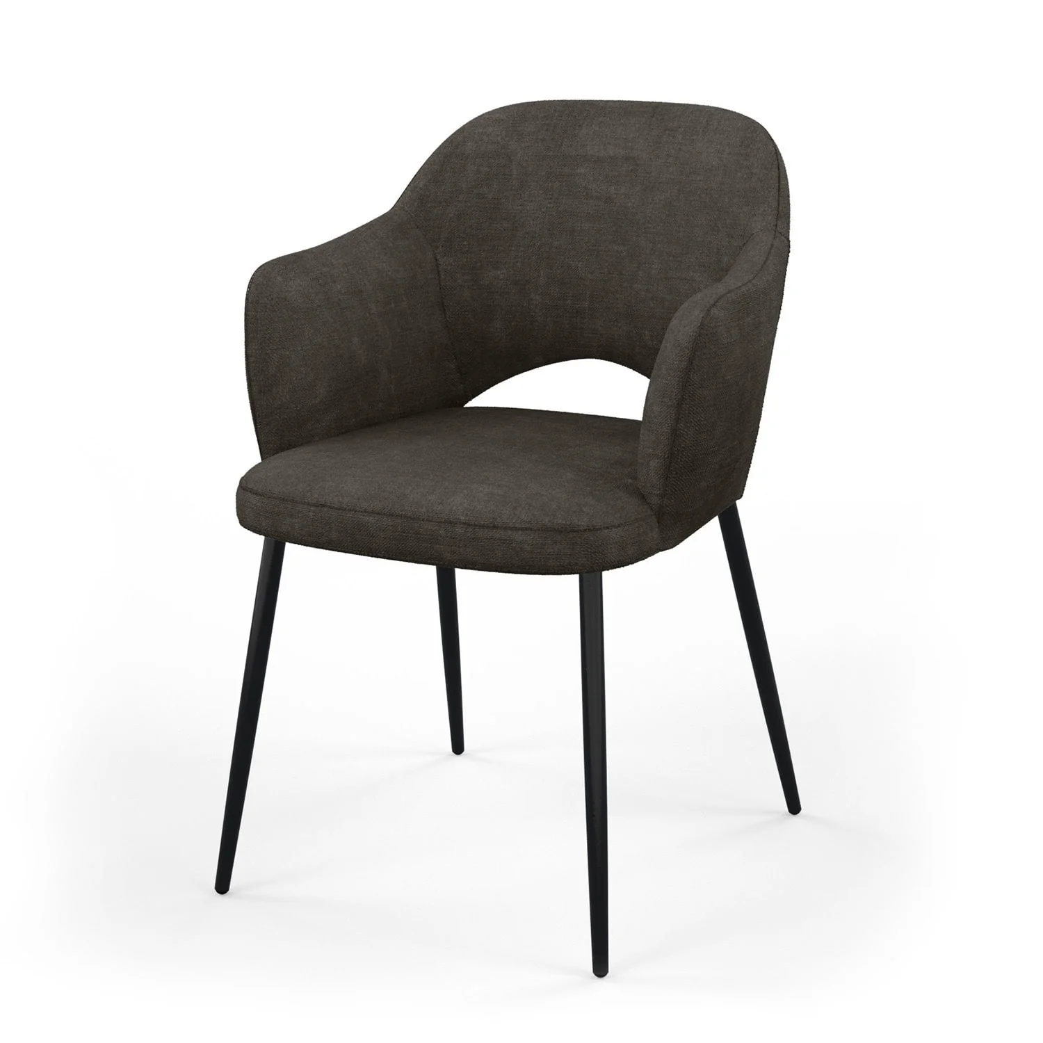 Chaise en tissu, 58x63,5xH80cm - MILLIE - Image 8