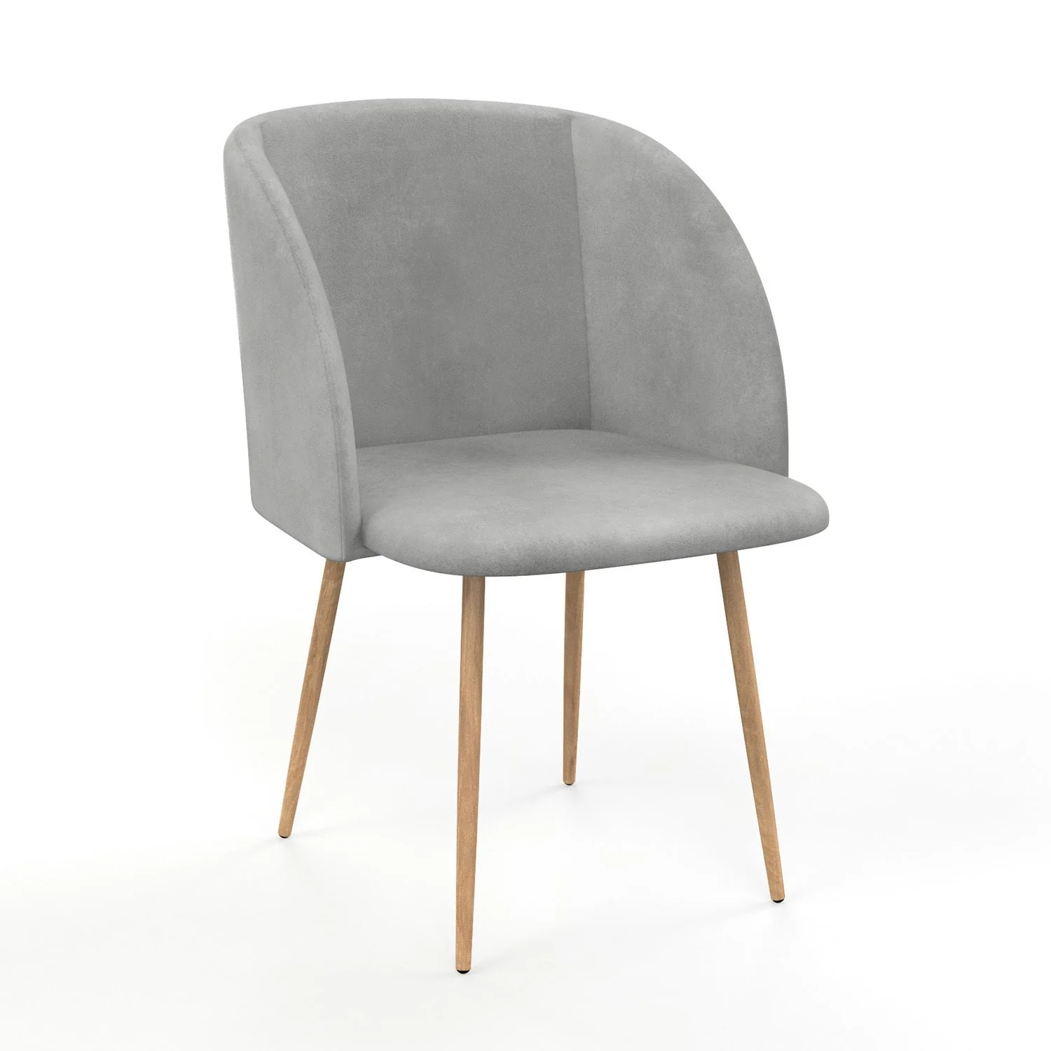 Chaise en velours, 55,5x60xH83 cm - YPOS - Image 25