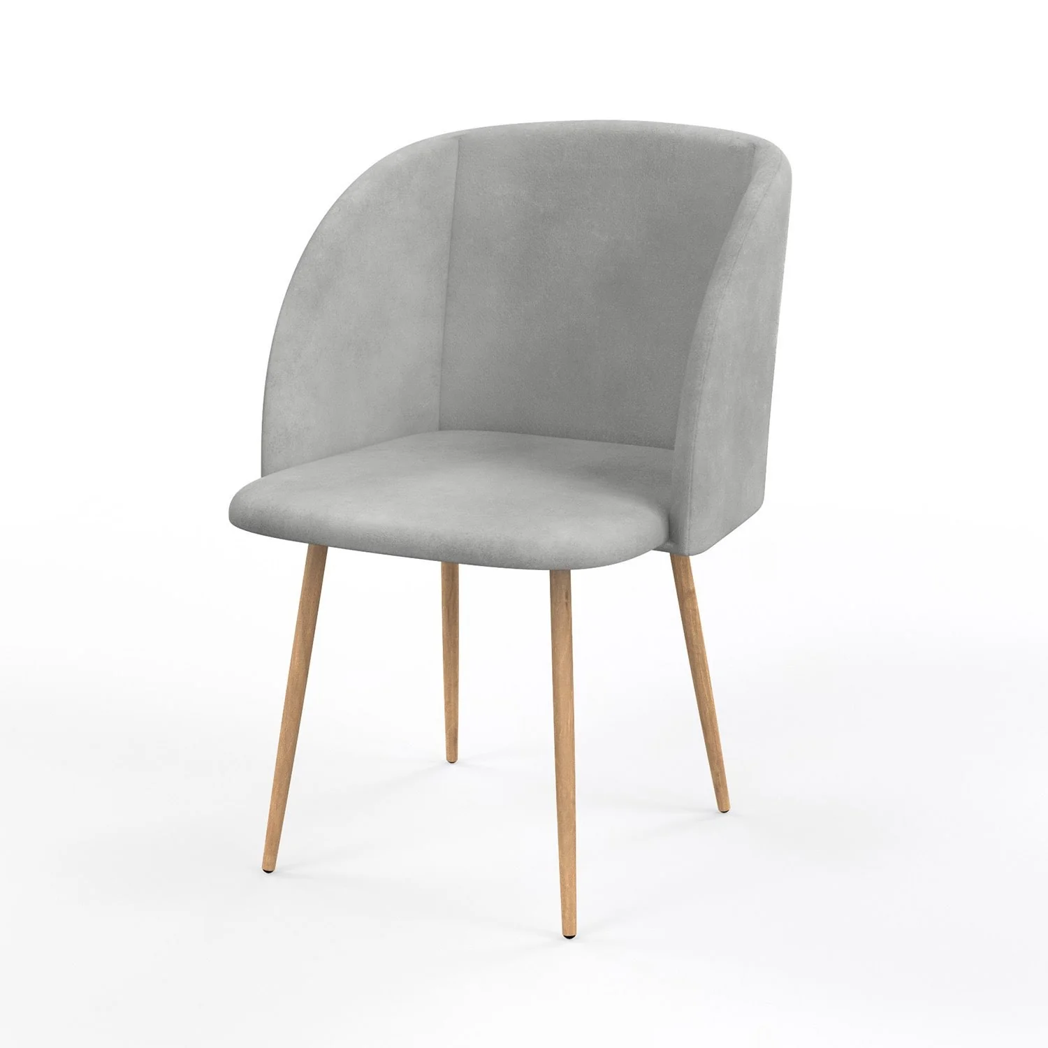 Chaise en velours, 55,5x60xH83 cm - YPOS - Image 27