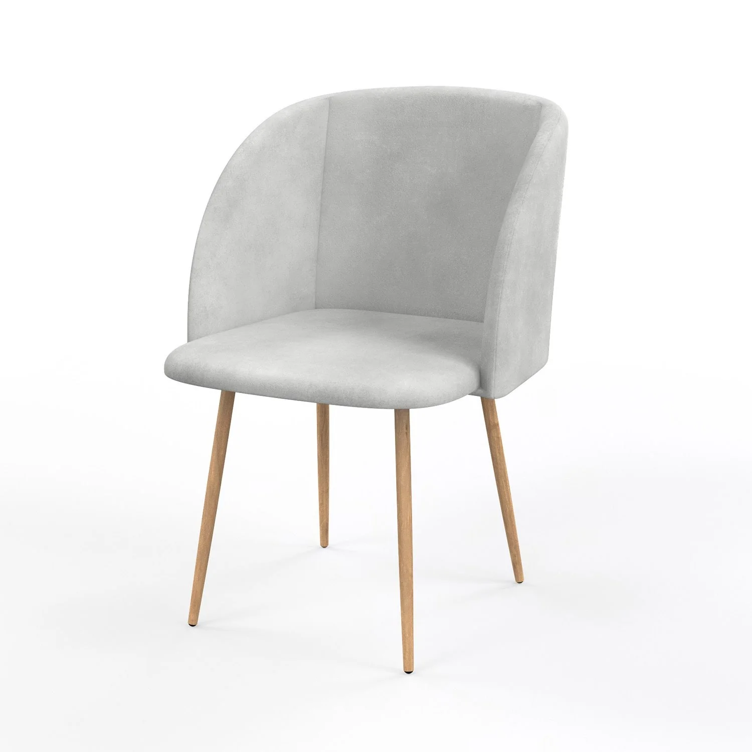 Chaise en velours, 55,5x60xH83 cm - YPOS - Image 34