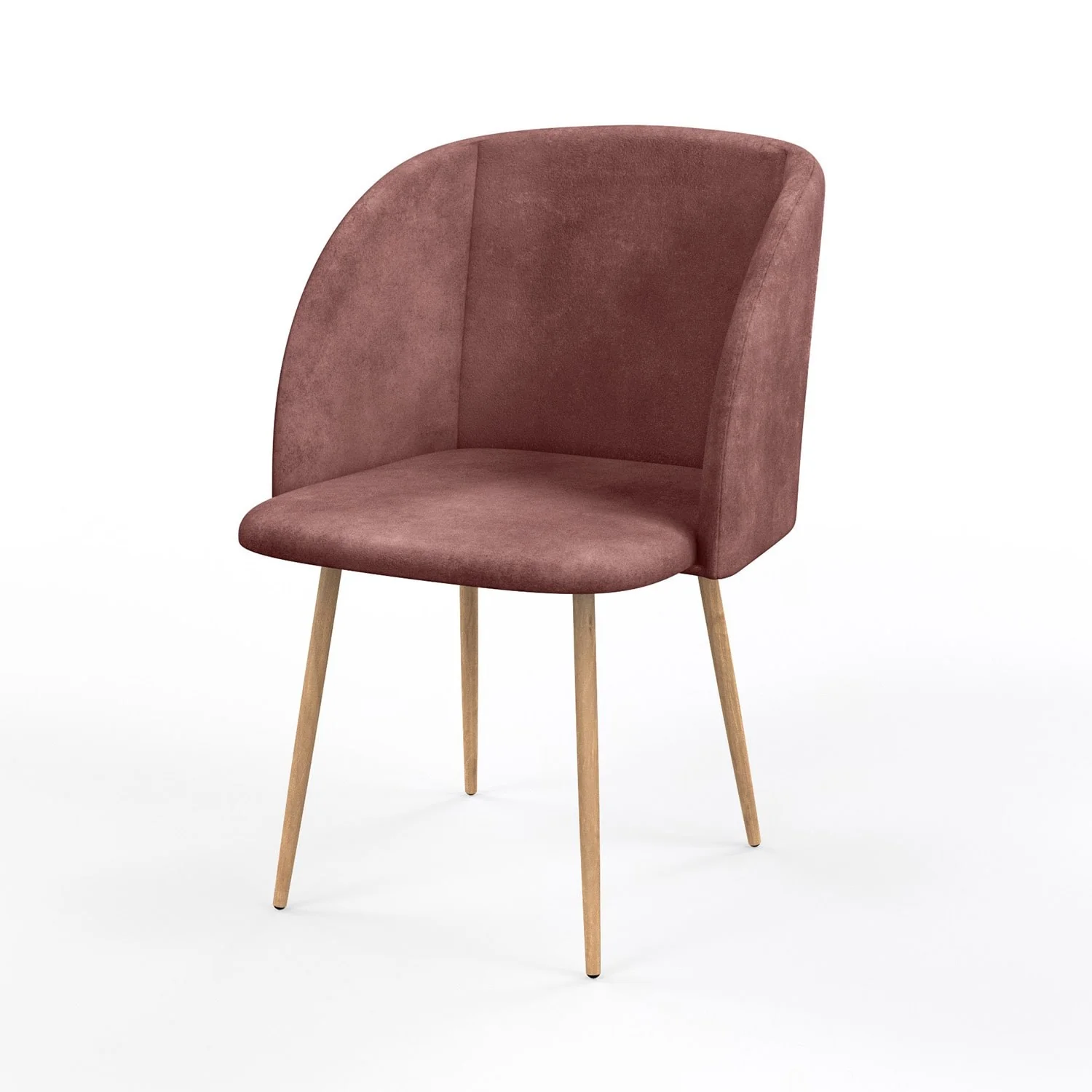Chaise en velours, 55,5x60xH83 cm - YPOS - Image 40