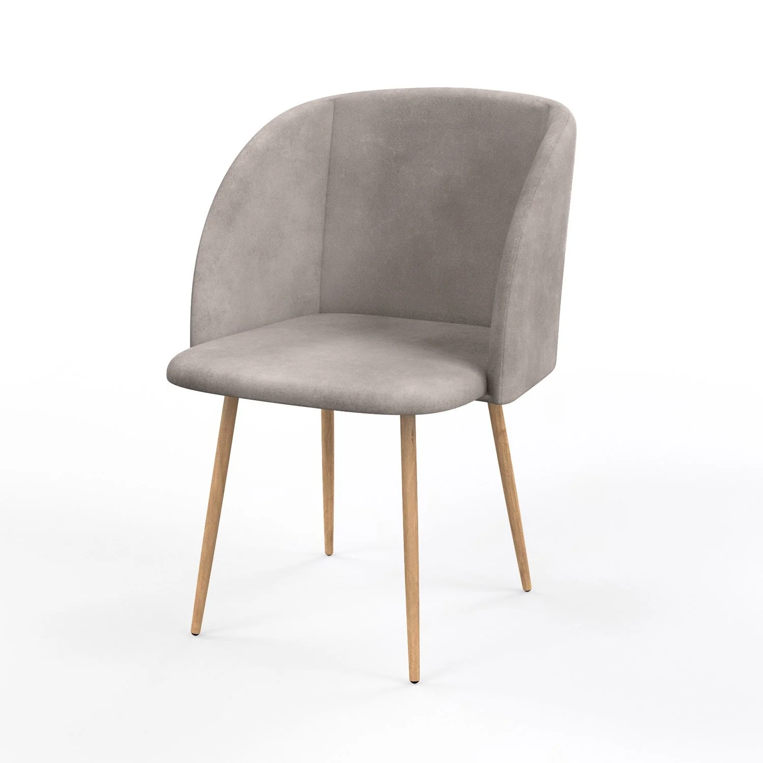 Chaise en velours, 55,5x60xH83 cm - YPOS - Image 46