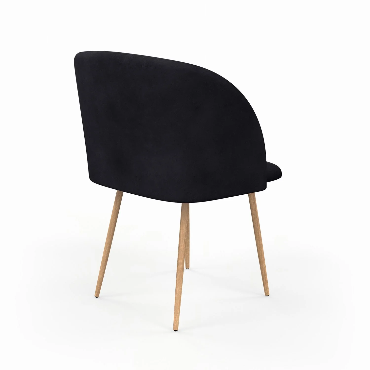 Chaise en velours, 55,5x60xH83 cm - YPOS - Image 7