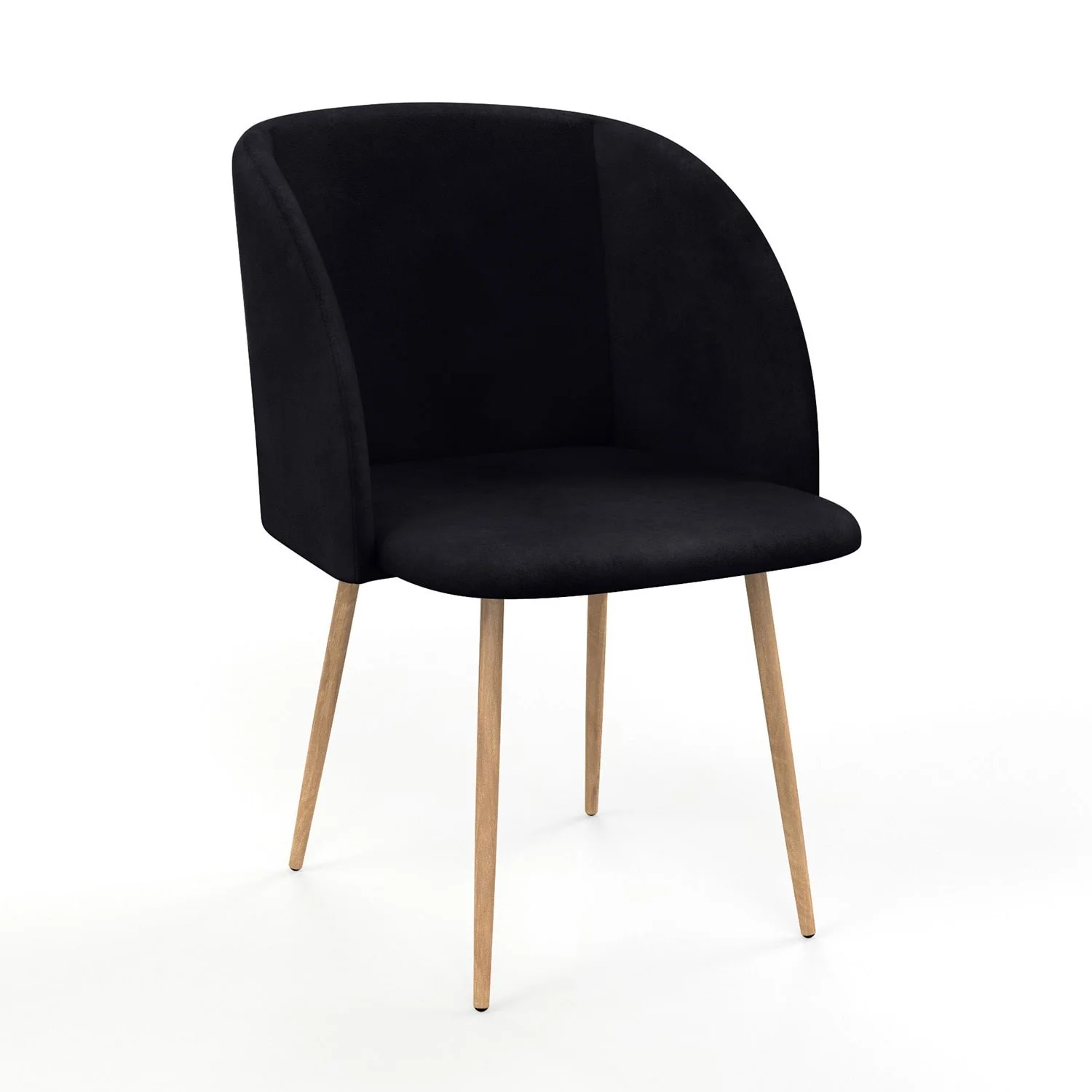 Chaise en velours, 55,5x60xH83 cm - YPOS - Image 8