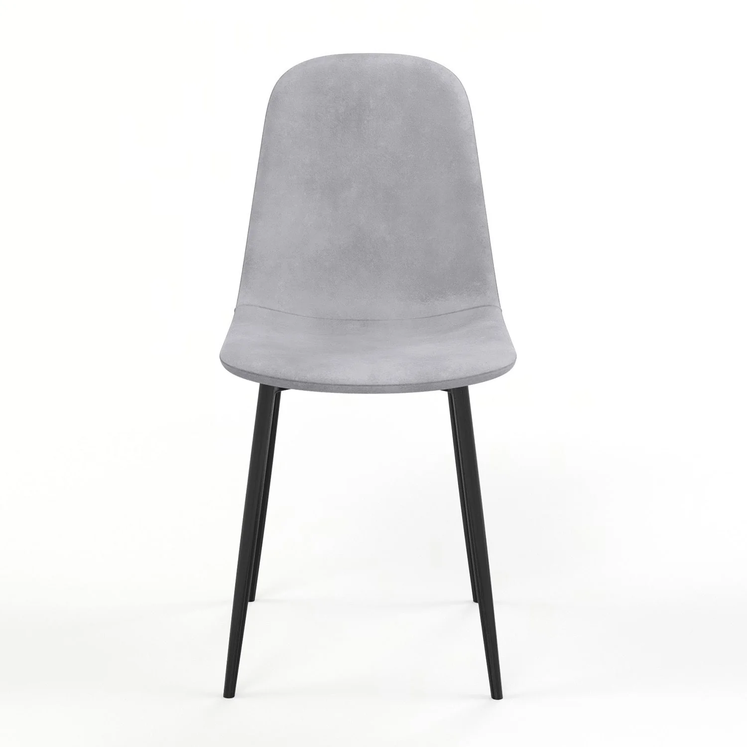 Chaise KLARY style scandinave en velours, pieds noirs - Image 17