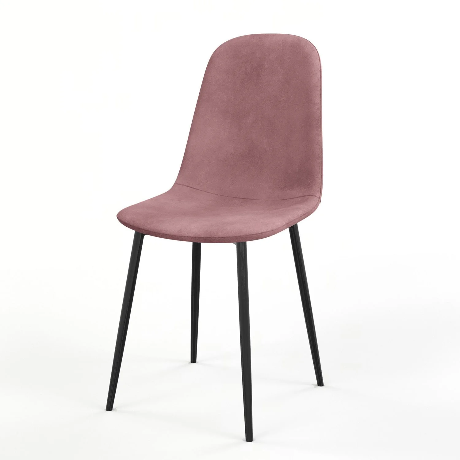 Chaise KLARY style scandinave en velours, pieds noirs - Image 21
