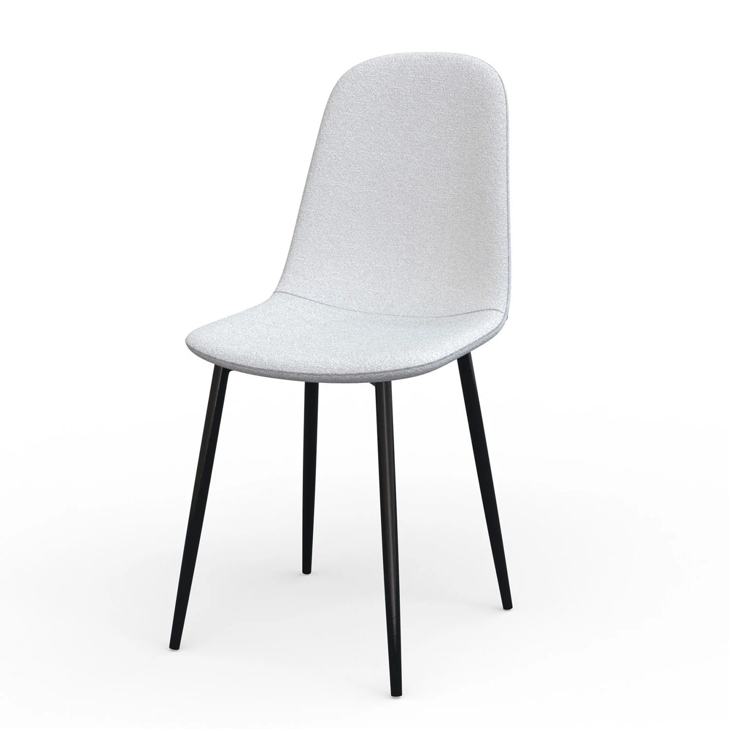 Chaise KLARY style scandinave en velours, pieds noirs - Image 6