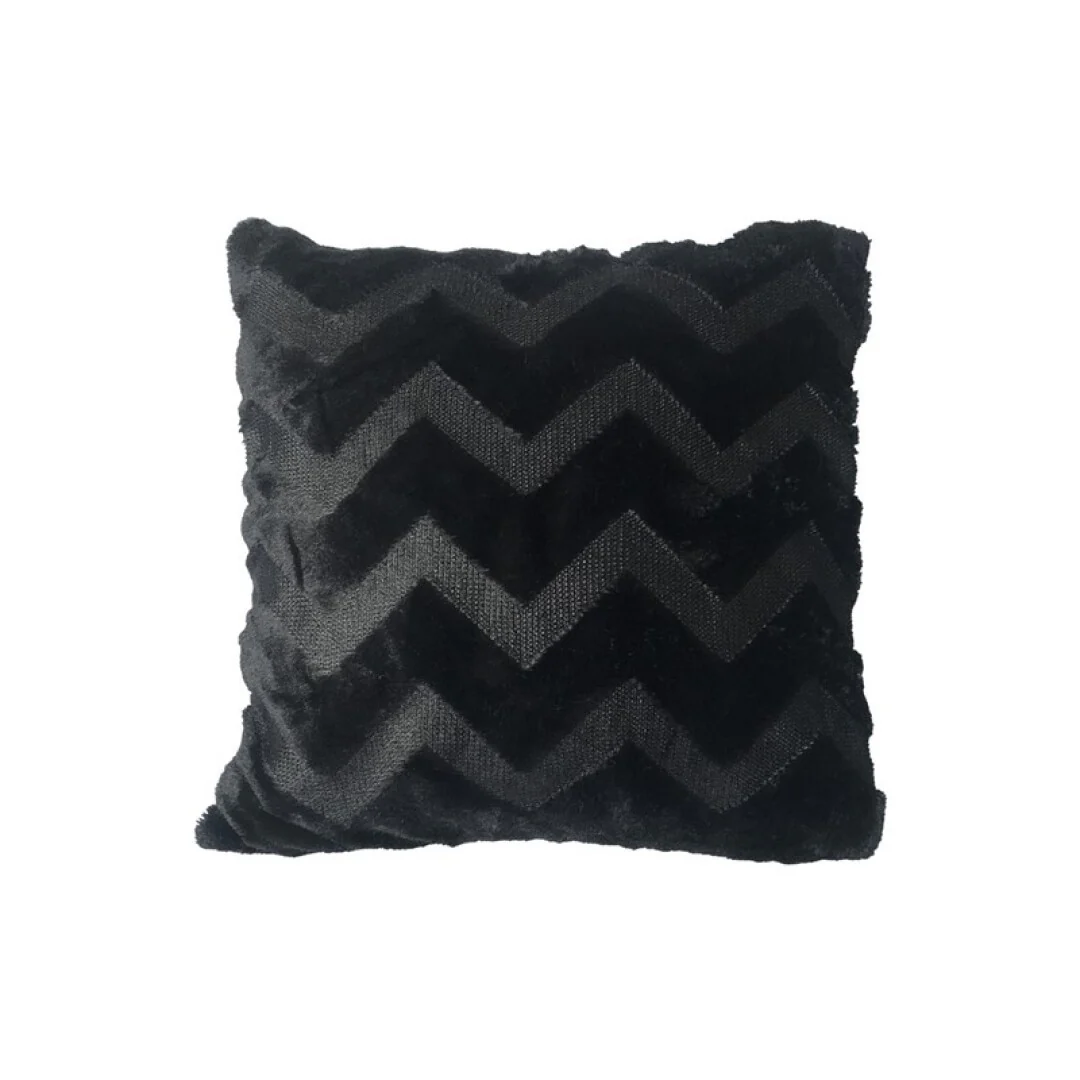 Coussin en peluche avec design en W, 43x43 cm, 400g - Image 3