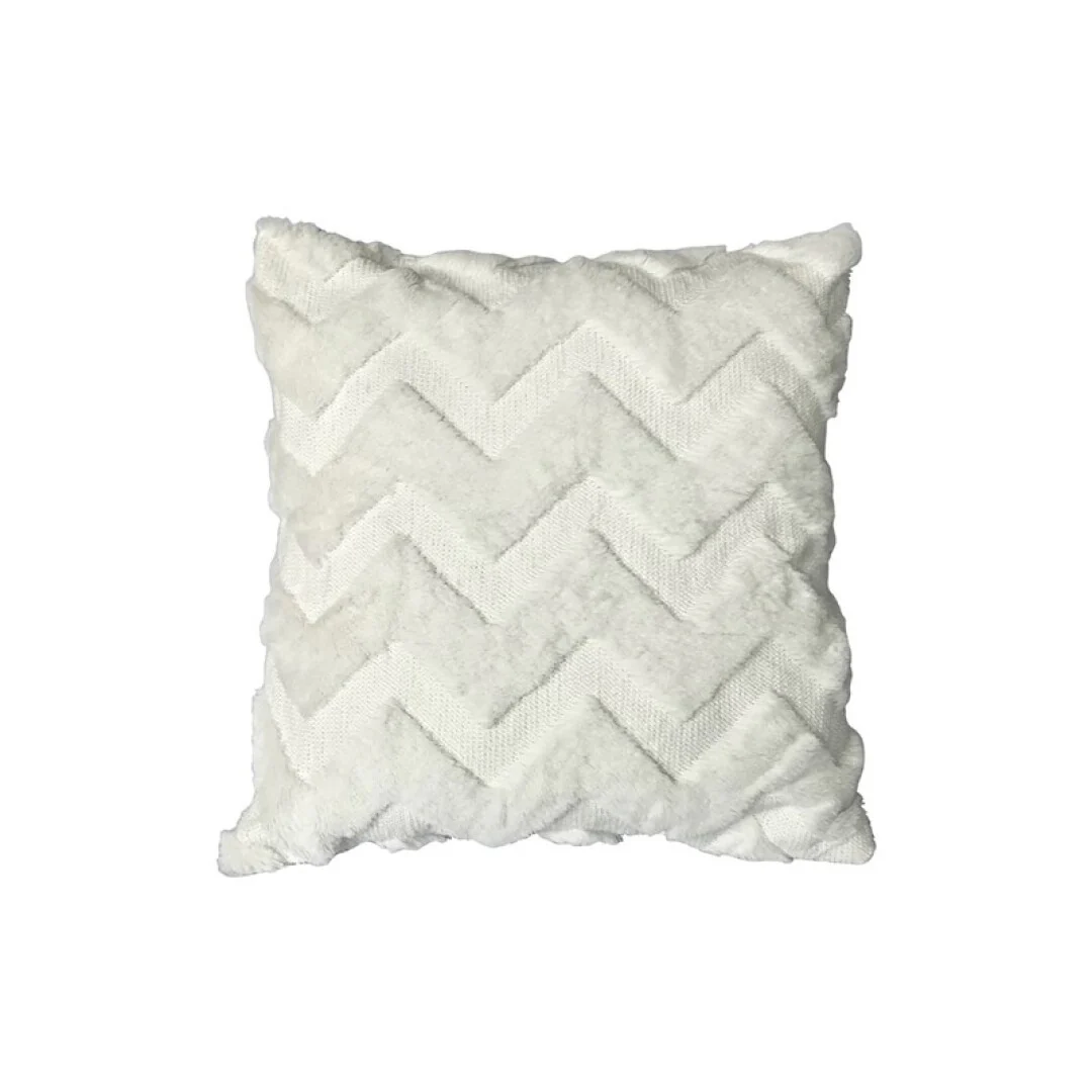Coussin en peluche avec design en W, 43x43 cm, 400g - Image 5