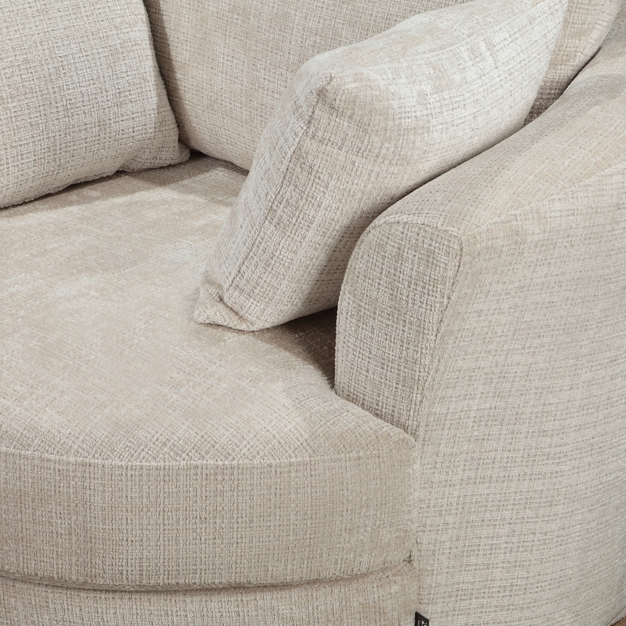 Fauteuil pivotant en velours, D113xH94CM - OLIVIA - Image 34