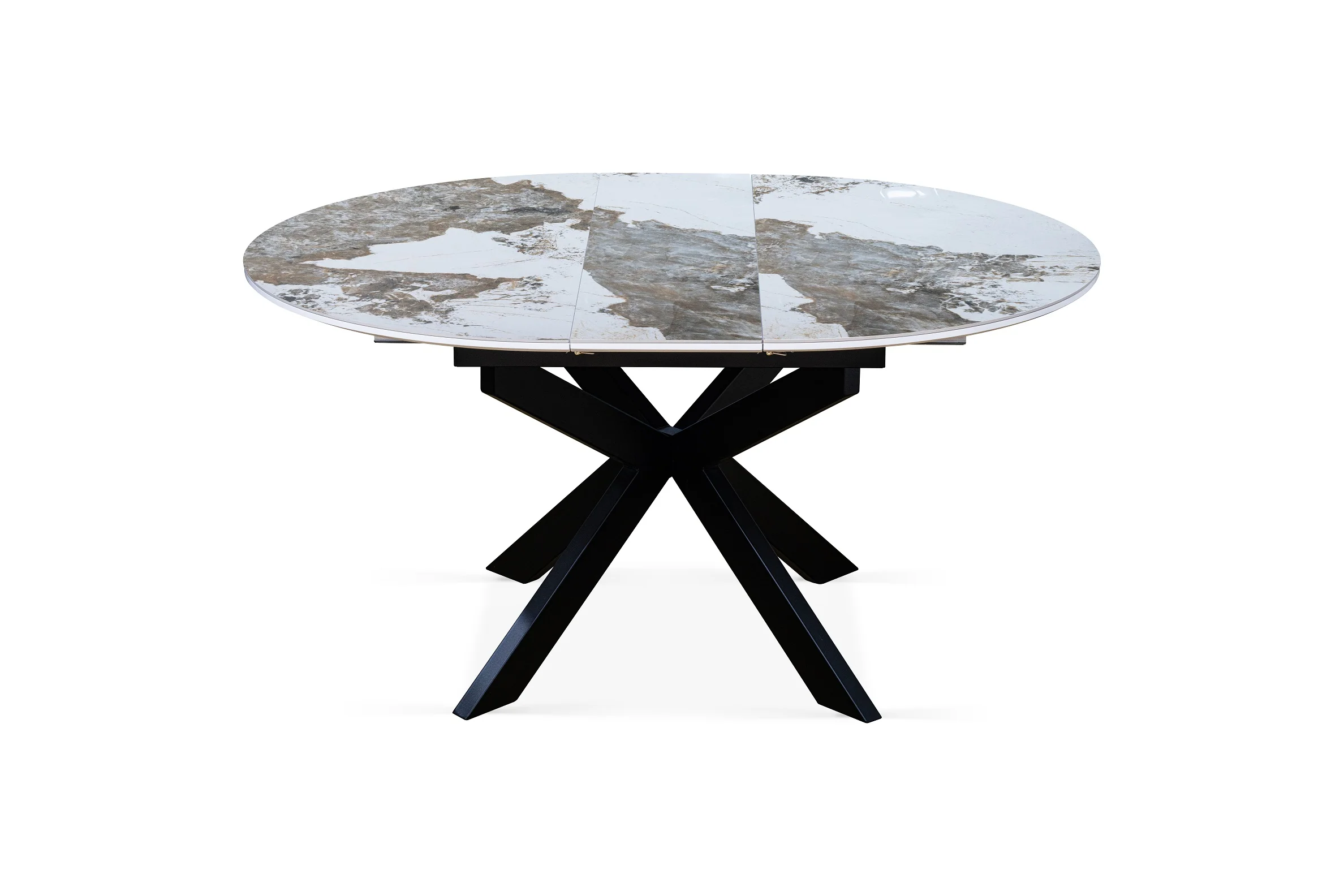 Table à manger ronde extensible avec plateau en céramique, D120-150XH76CM - PILAR - Image 17