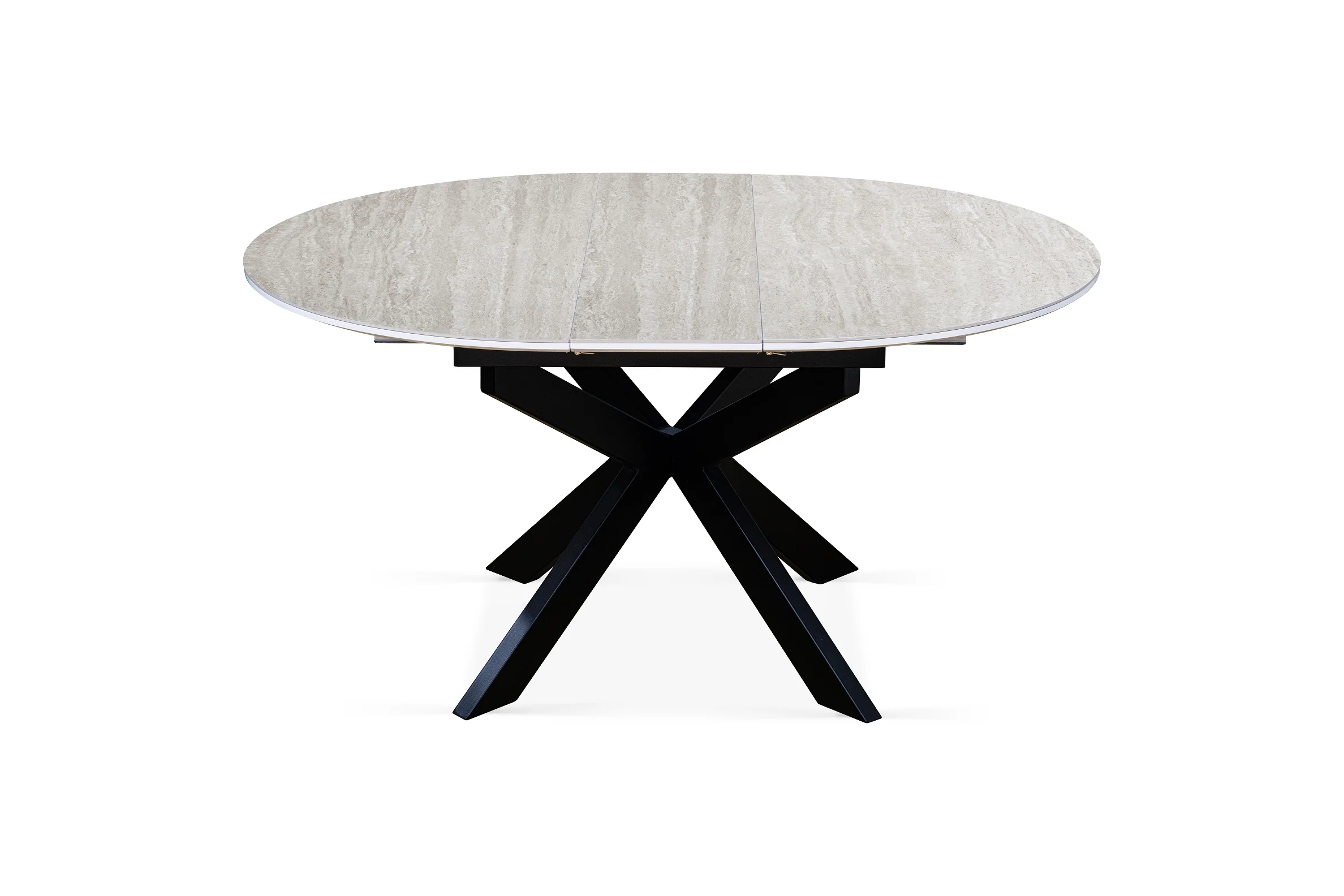 Table à manger ronde extensible avec plateau en céramique, D120-150XH76CM - PILAR - Image 7