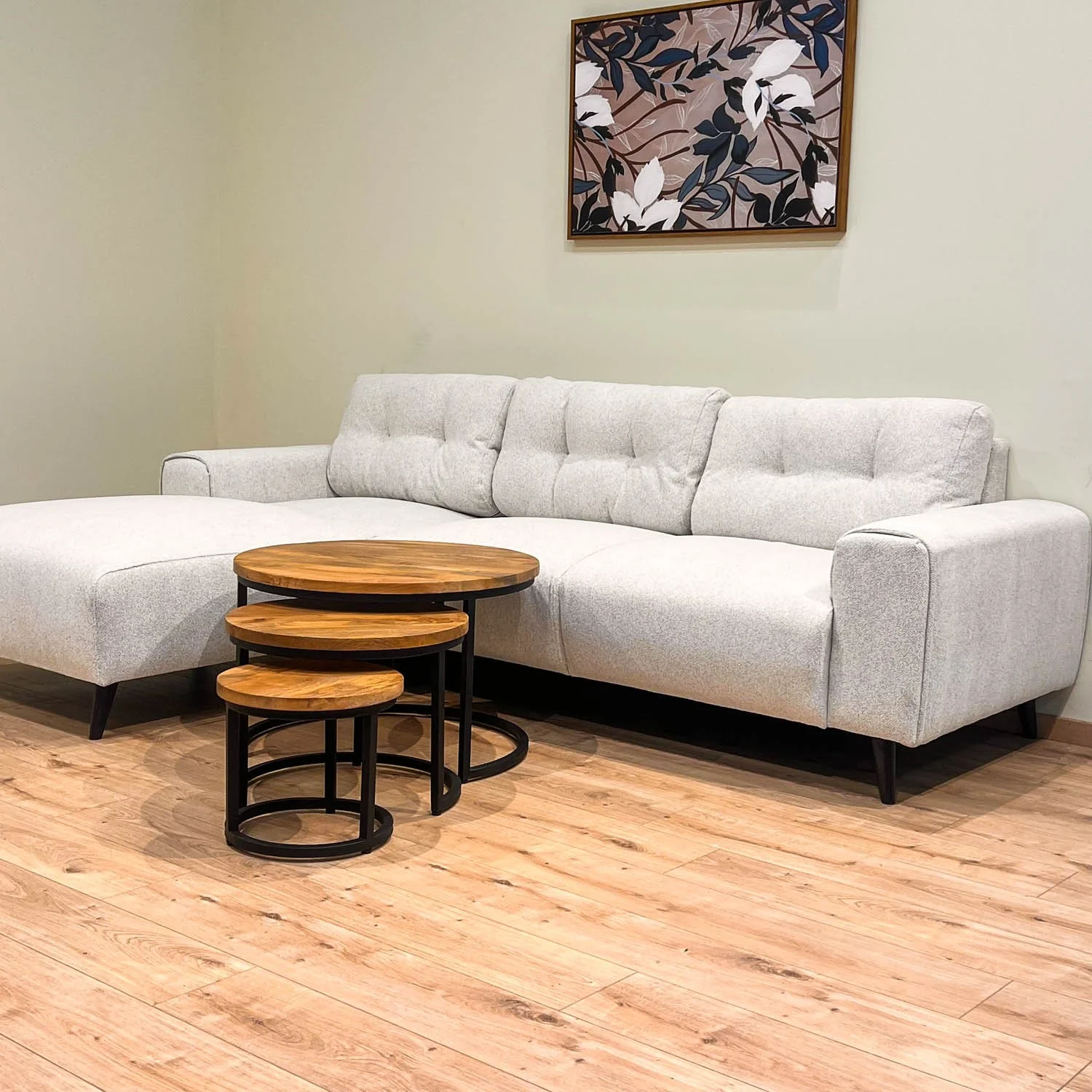 Set de 3 Tables basses en bois massif - DOLCE - Image 10