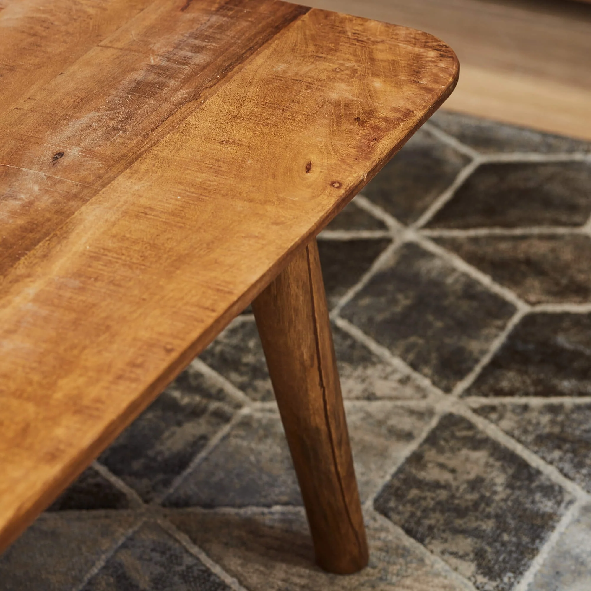 Table basse en bois de manguier, 130x70xH45cm - MAYA - Image 4