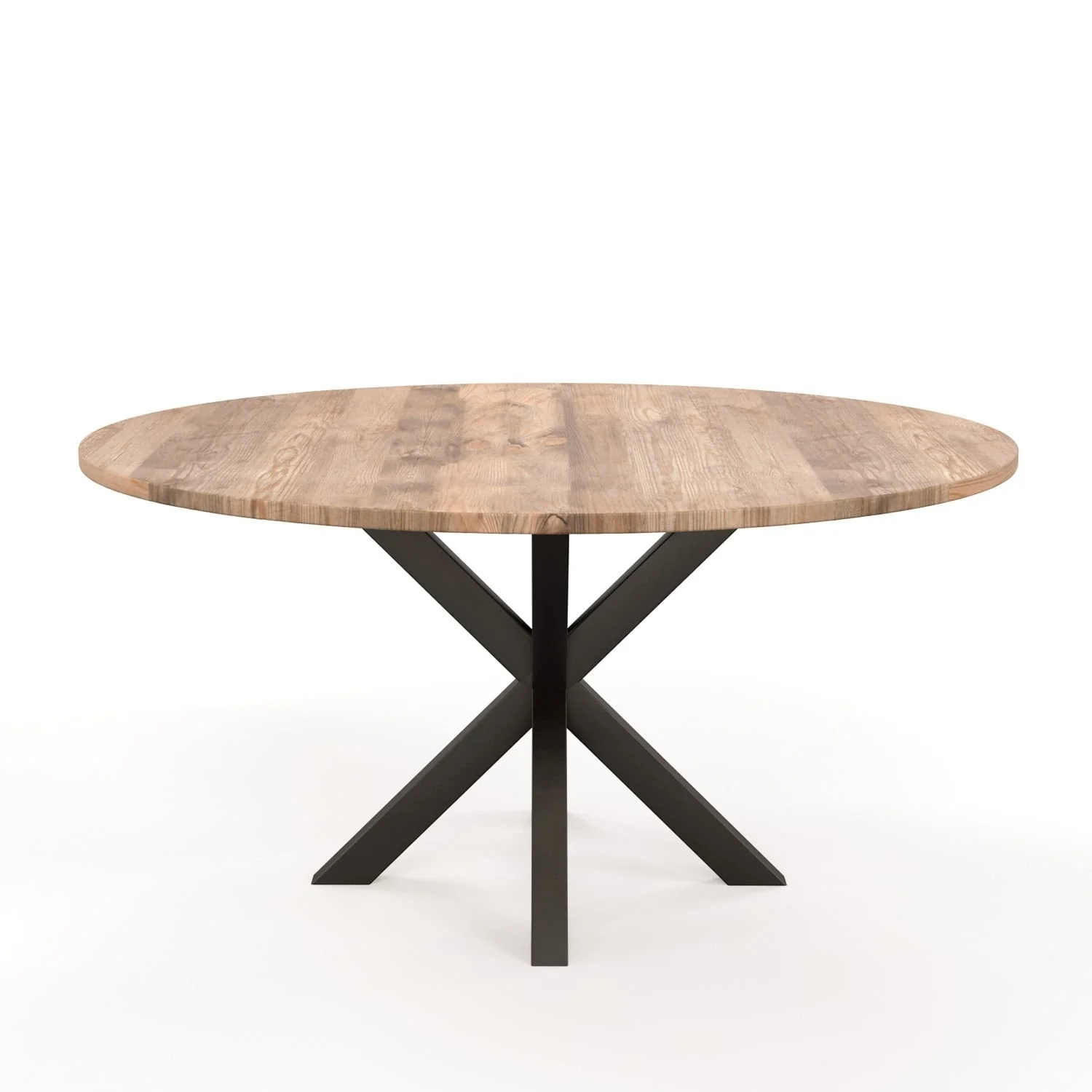 Table ronde en bois massif avec pied noir H76cm - SPRING - Image 7