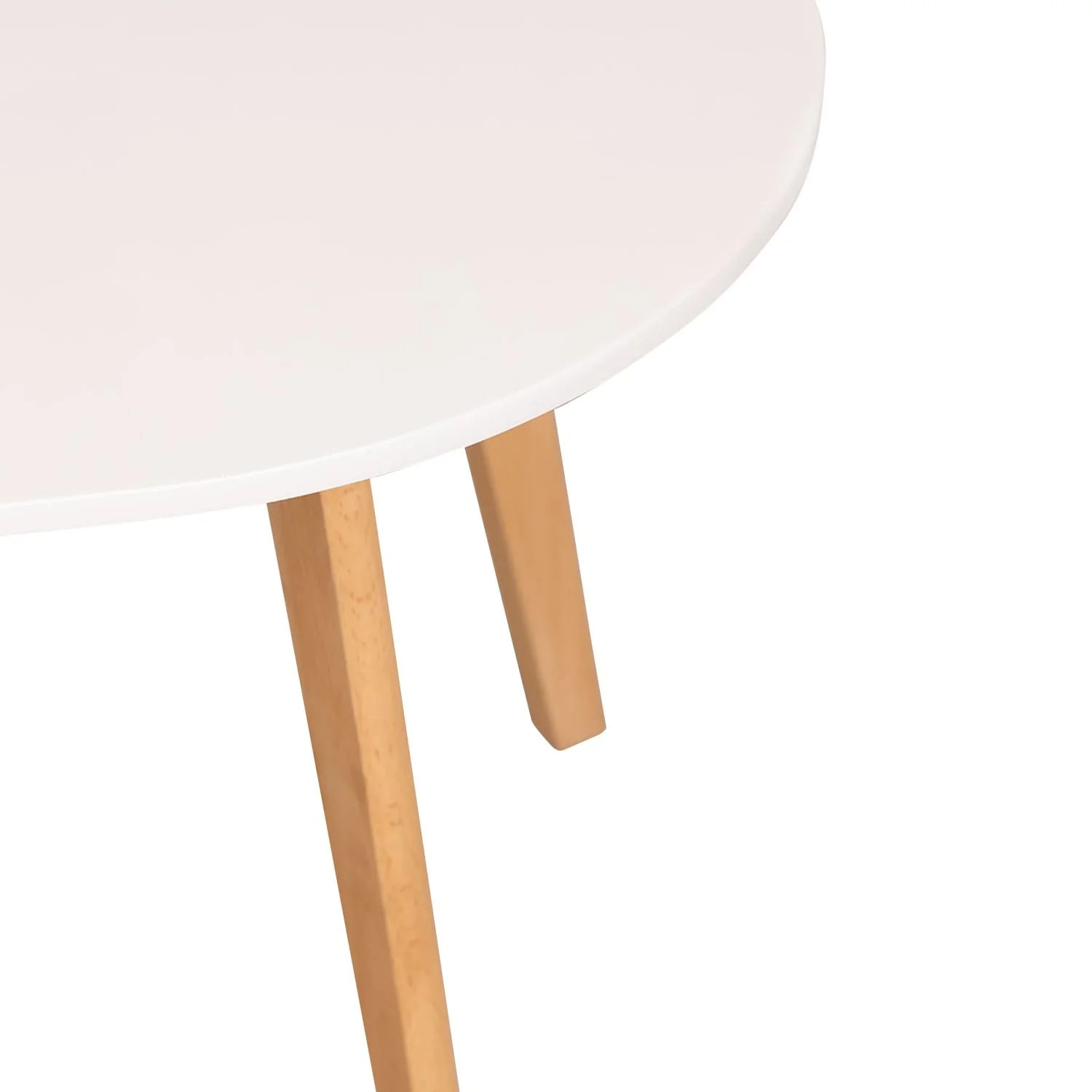 Table ronde enfant en bois, pieds naturels, D60xH51 cm - Image 6