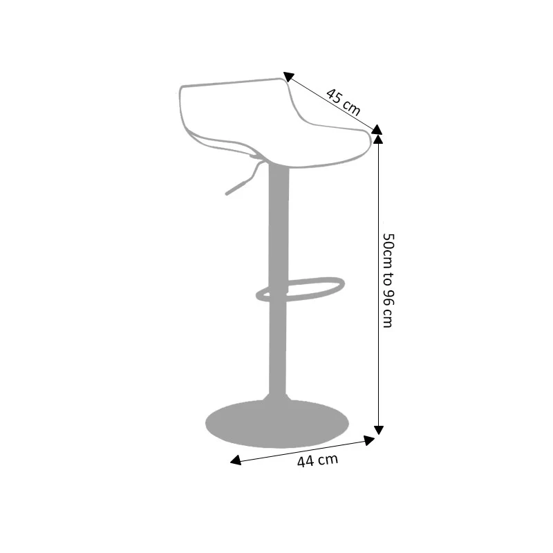 Tabouret bar de cuisine pivotant hauteur réglable-CHARLIE - Image 10