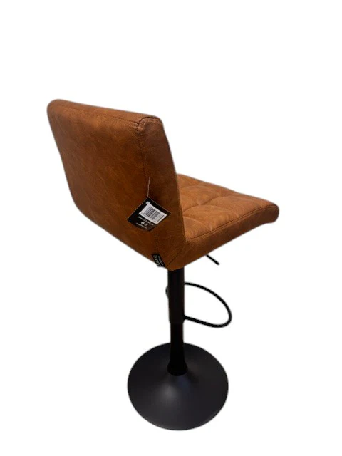 Chaise haute Tabouret bar dossier pivotant à suspension tissu anti tâches - YEIMY - Image 6