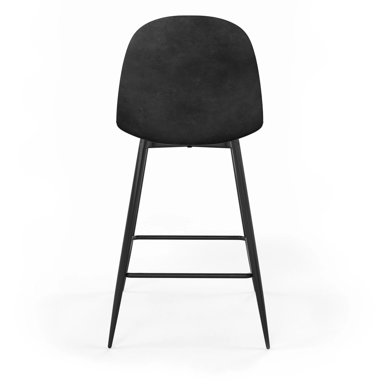 Tabouret de bar en velours pieds noirs, 41x51,5xH106 cm - KLARY - Image 11