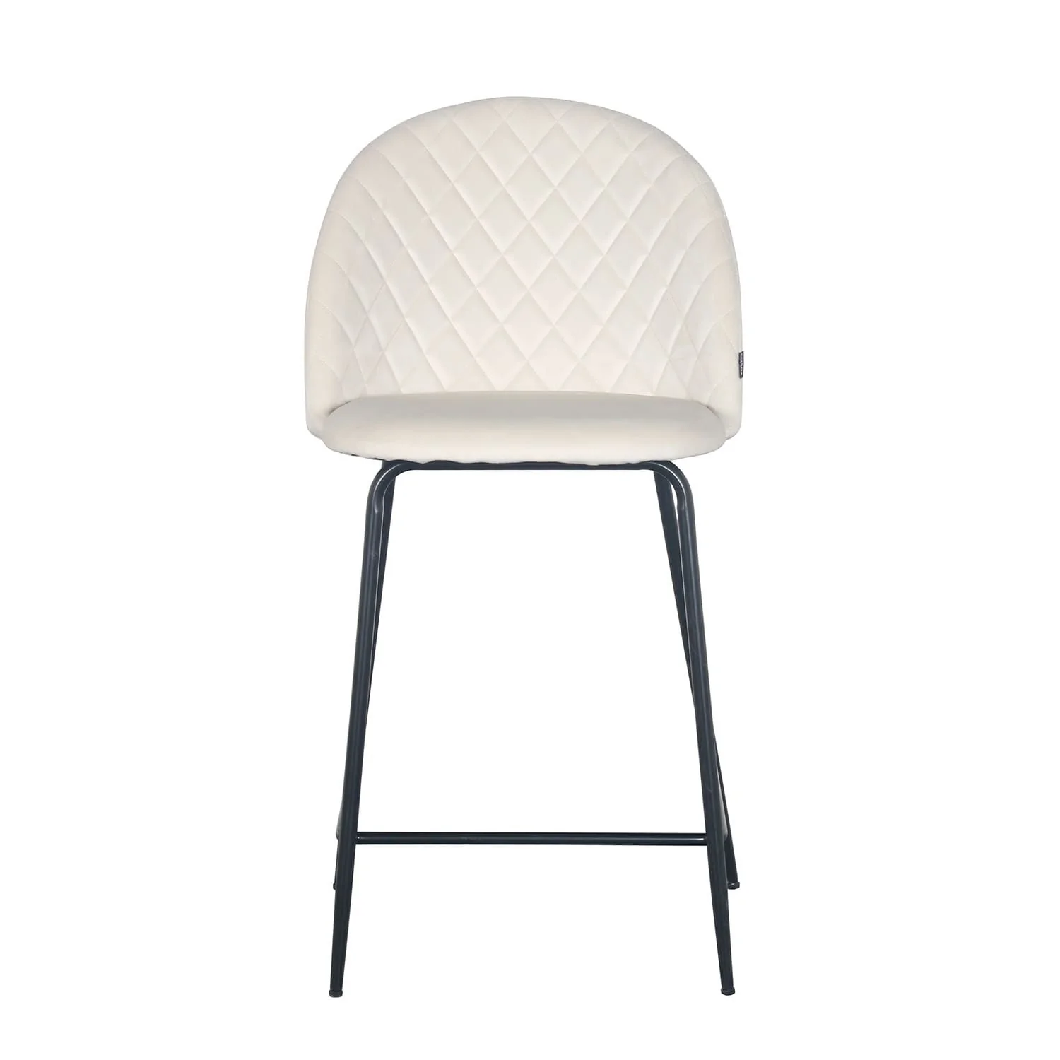 Tabouret de bar en velours pieds noirs, 45x51,5xH116 cm - Hester - Image 17