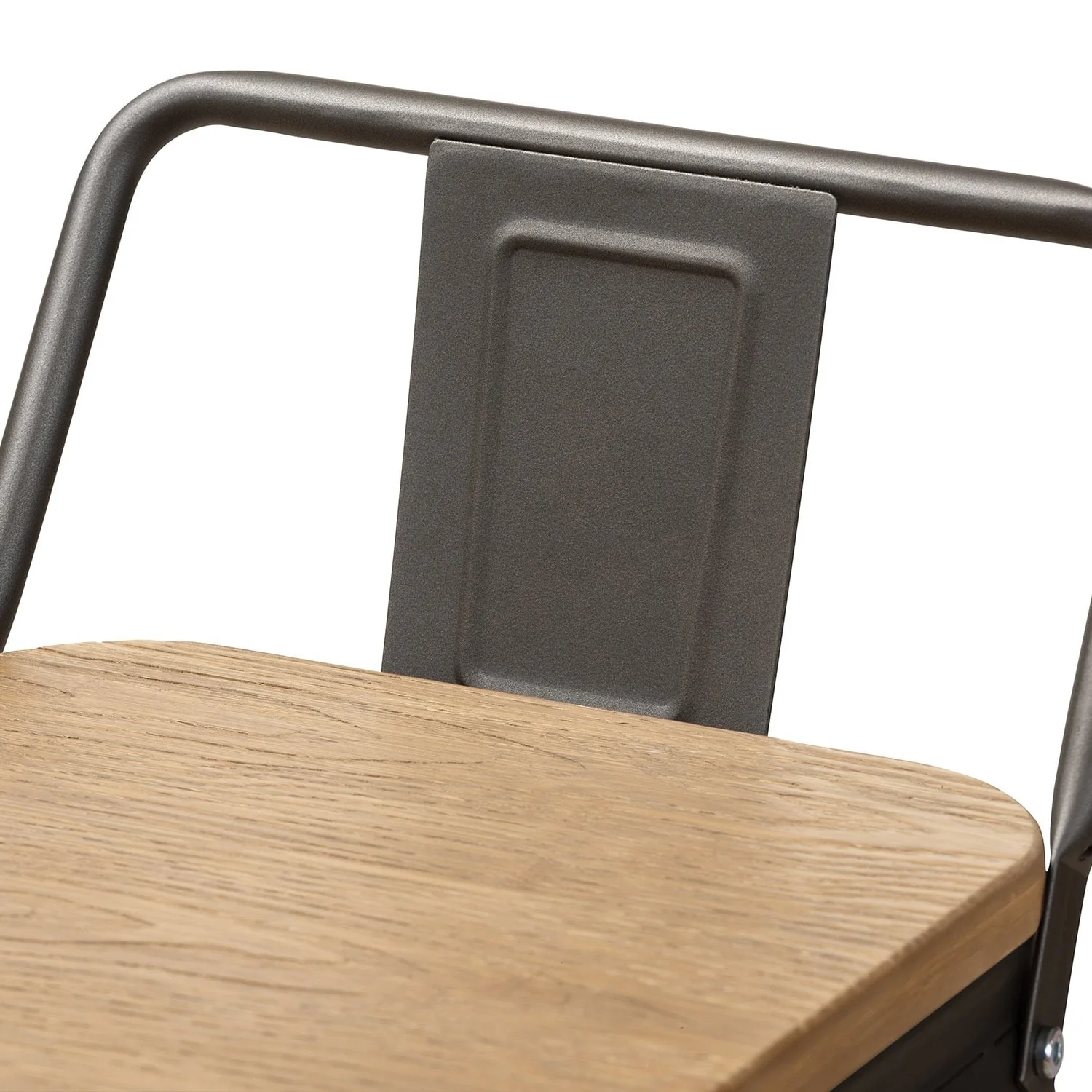 Tabouret de bar industriel avec dossier inspiré tolix Hauteur assise 66cm - Image 17