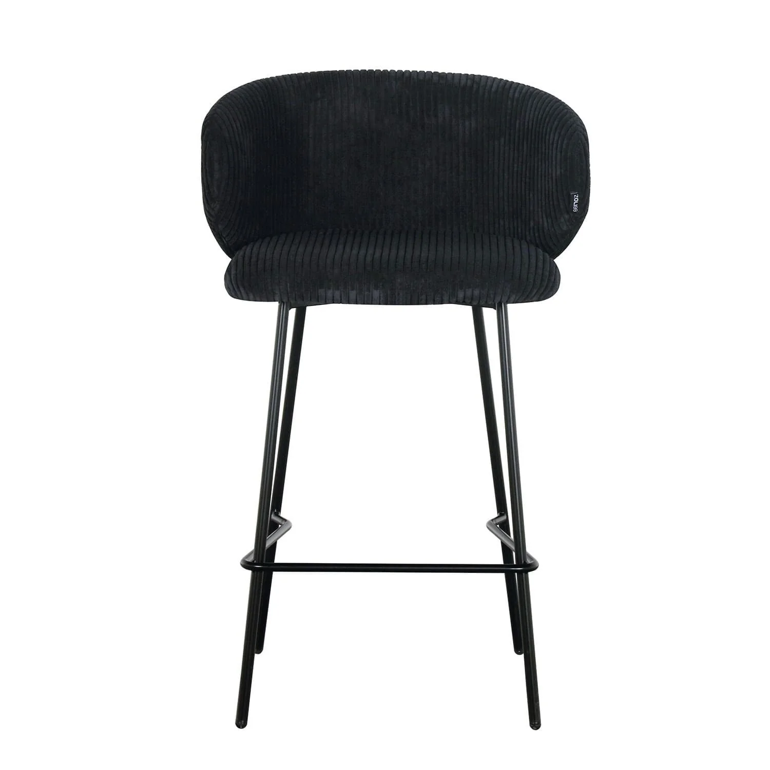Tabouret de bar velours cotelé, 55x54xH87CM - ELISA - Image 7